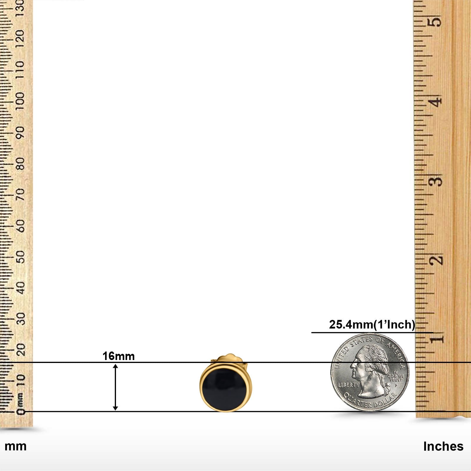 Half Ball Stud Earrings Round 925 Sterling Silver (5mm-16mm)