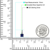 Cushion Leverback Earrings Cubic Zirconia 925 Sterling Silver