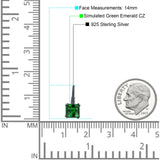 Cushion Leverback Earrings Cubic Zirconia 925 Sterling Silver