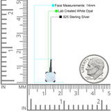 Cushion Leverback Earrings Cubic Zirconia 925 Sterling Silver