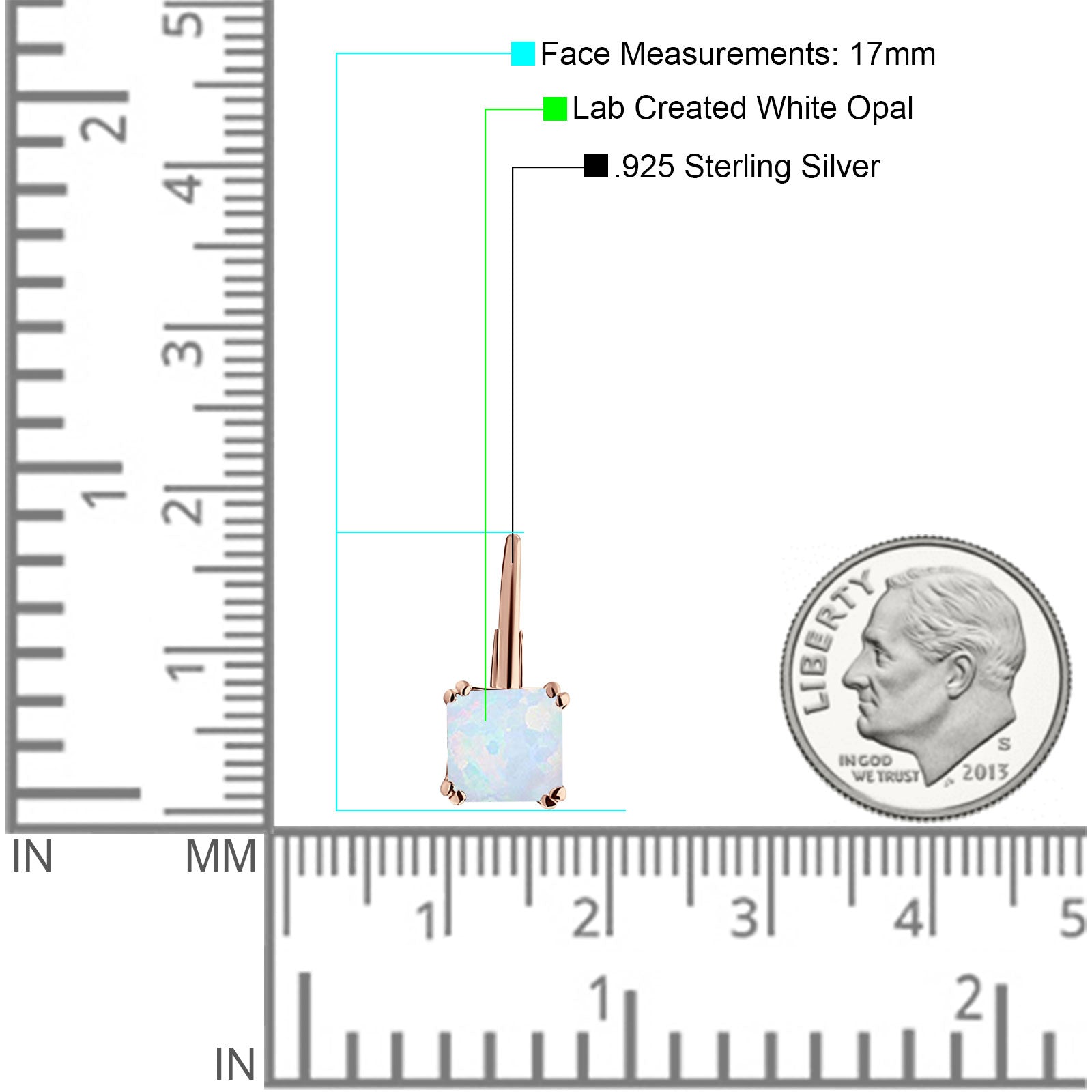 Cushion Leverback Earrings Cubic Zirconia 925 Sterling Silver