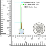 Cushion Leverback Earrings Cubic Zirconia 925 Sterling Silver