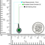 Leverback Round Hoop Earrings Cubic Zirconia 925 Sterling Silver