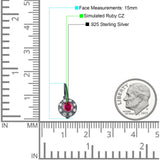 Leverback Round Hoop Earrings Cubic Zirconia 925 Sterling Silver