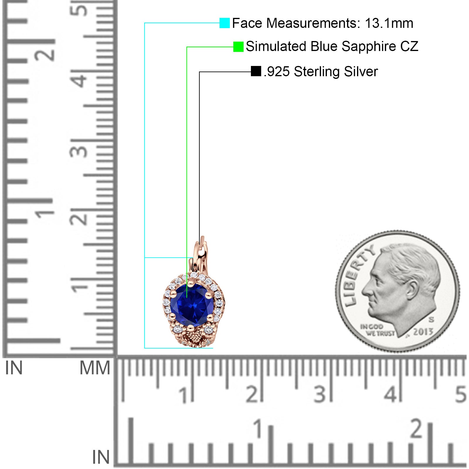 Halo Round Huggie Hoop Earrings Cubic Zirconia 925 Sterling Silver