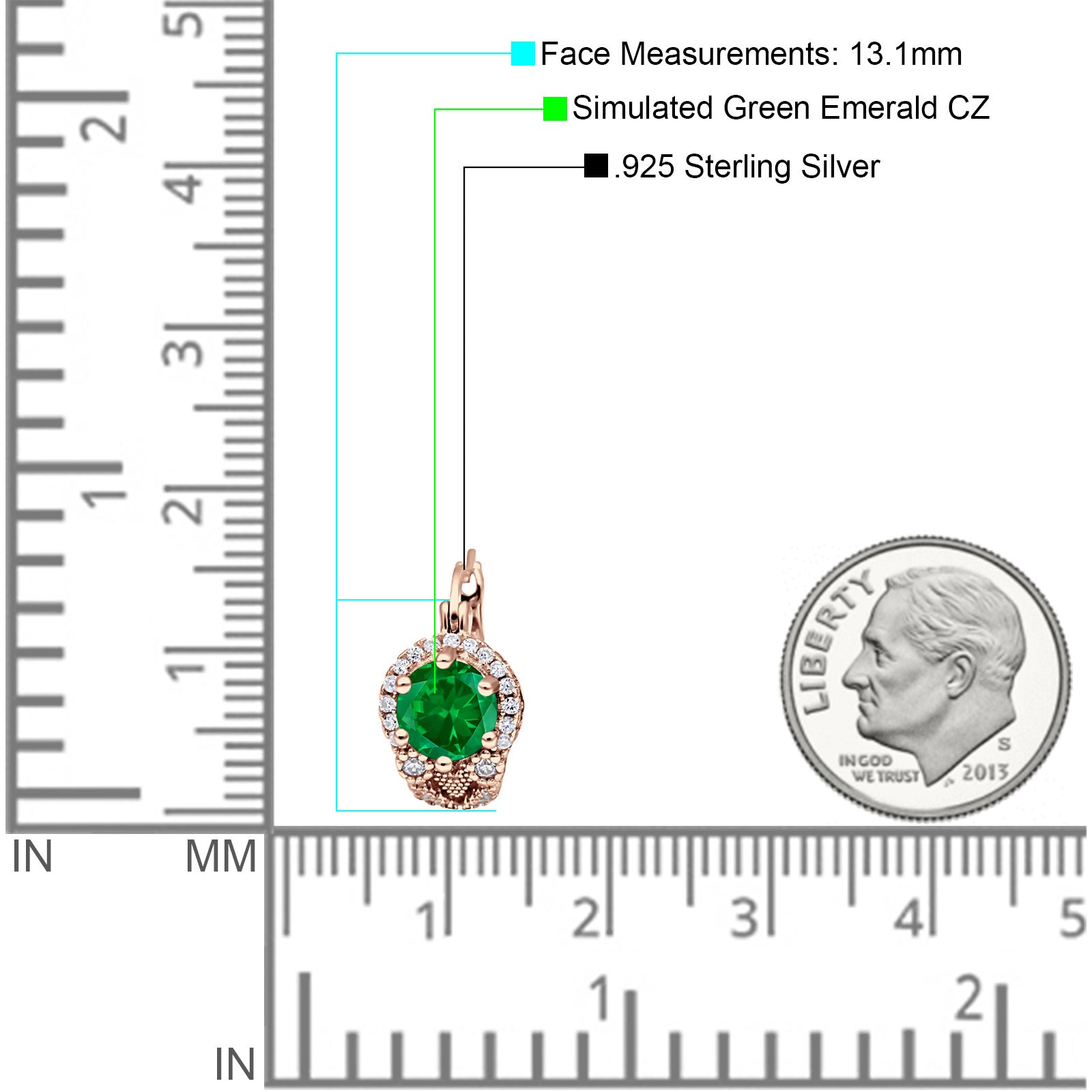 Halo Round Huggie Hoop Earrings Cubic Zirconia 925 Sterling Silver