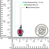 Halo Round Huggie Hoop Earrings Cubic Zirconia 925 Sterling Silver