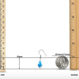 Drop Dangle Earrings Created Opal 925 Sterling Silver(22mm)