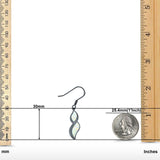 Marquise Drop Dangle Earrings Created Opal 925 Sterling Silver(30mm)