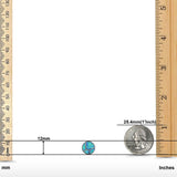 Round Stud Earrings Lab Created Opal 925 Sterling Silver (12mm)