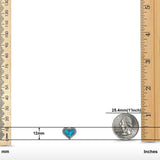 Halo Heart Stud Earrings Created Opal 925 Sterling Silver(12mm)