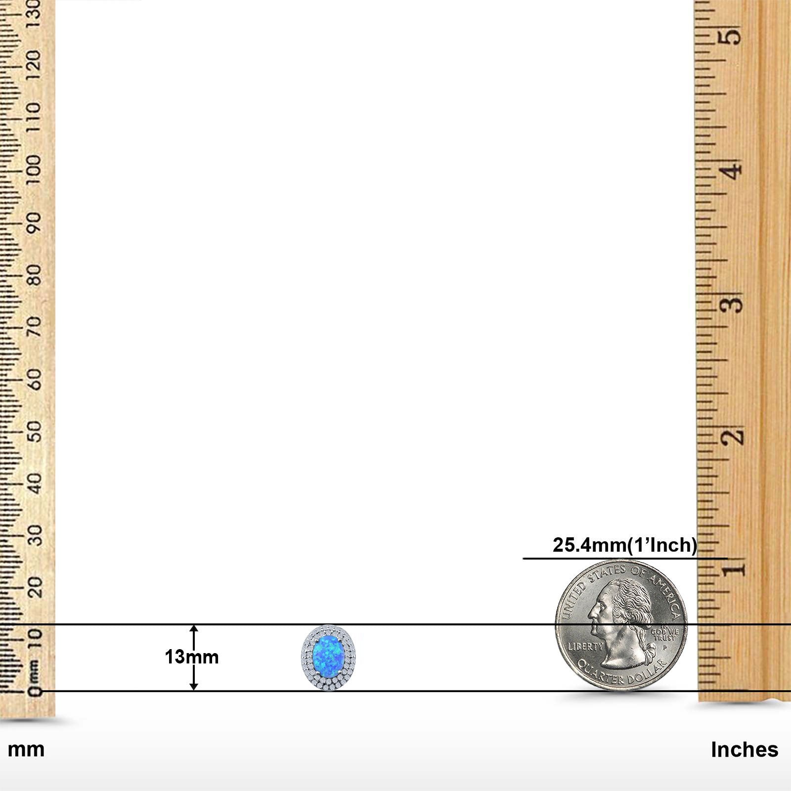Double Halo Stud Earrings Oval Lab Created Opal 925 Sterling Silver