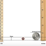 Flower Stud Earrings Lab Created Opal 925 Sterling Silver (10mm)