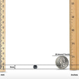 Hand Finish Design Half Ball Stud Earrings 925 Sterling Silver (8mm)