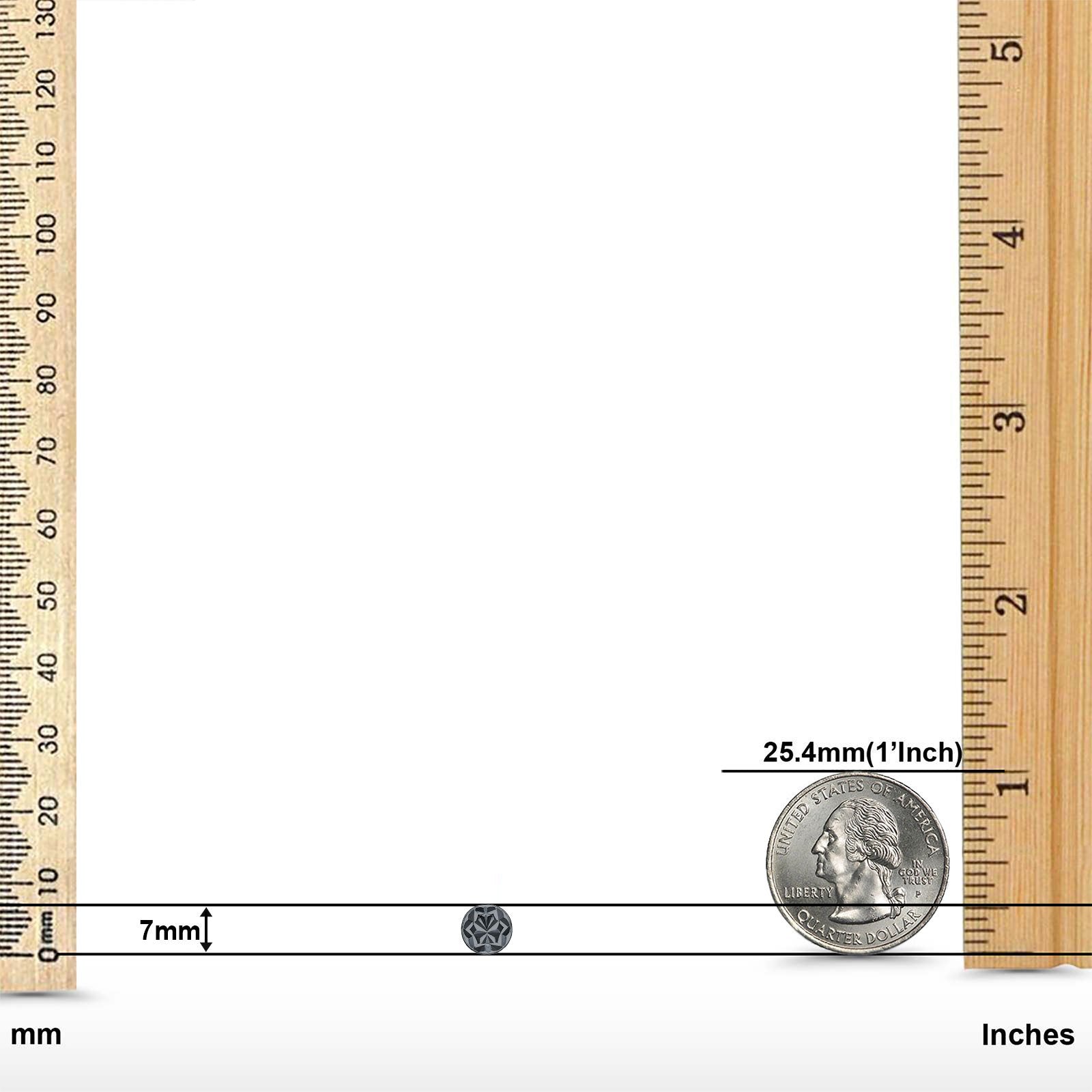 Half Ball Design Stud Earrings 925 Sterling Silver (7mm)