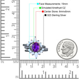 Three Piece Set Oval Lab White Opal Teardrop Art Deco Wedding Ring Vintage Band Simulated Cubic Zirconia Solid 925 Sterling Silver