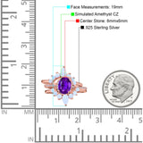 Three Piece Set Oval Lab White Opal Teardrop Art Deco Wedding Ring Vintage Band Simulated Cubic Zirconia Solid 925 Sterling Silver
