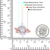 Three Piece Set Oval Lab White Opal Teardrop Art Deco Wedding Ring Vintage Band Simulated Cubic Zirconia Solid 925 Sterling Silver