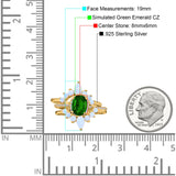 Three Piece Set Oval Lab White Opal Teardrop Art Deco Wedding Ring Vintage Band Simulated Cubic Zirconia Solid 925 Sterling Silver