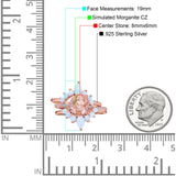 Three Piece Set Oval Lab White Opal Teardrop Art Deco Wedding Ring Vintage Band Simulated Cubic Zirconia Solid 925 Sterling Silver