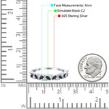 Wedding Band Eternity Ring Marquise Round Simulated Cubic Zirconia 925 Sterling Silver