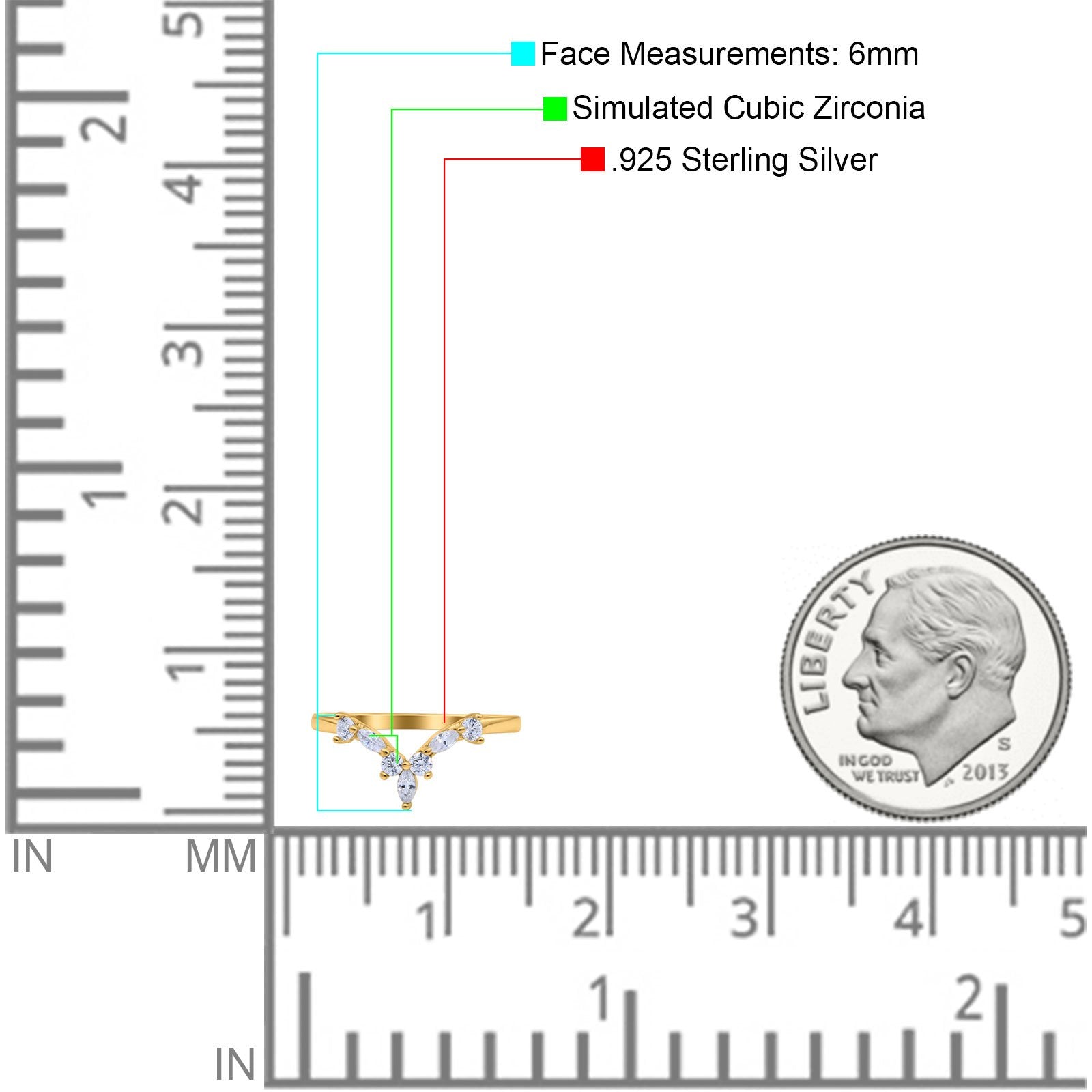 Curved Marquise Engagement Half Eternity Ring Simulated CZ 925 Sterling Silver