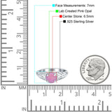 Art Deco Filigree Wedding Engagement Bridal Ring Round Simulated Cubic Zirconia 925 Sterling Silver