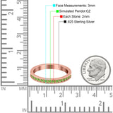 Full Eternity Stackable Band Wedding Ring Simulated CZ 925 Sterling Silver