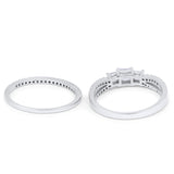 Engagement Ring Stone Princess Cut Simulated Cubic Zirconia 925 Sterling Silver