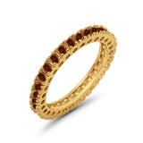 Eternity Wedding Band Rings Round Simulated CZ 925 Sterling Silver