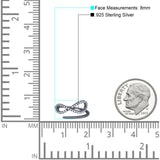 Infinity Promise Ring Round Eternity Simulated Cubic Zirconia 925 Sterling Silver