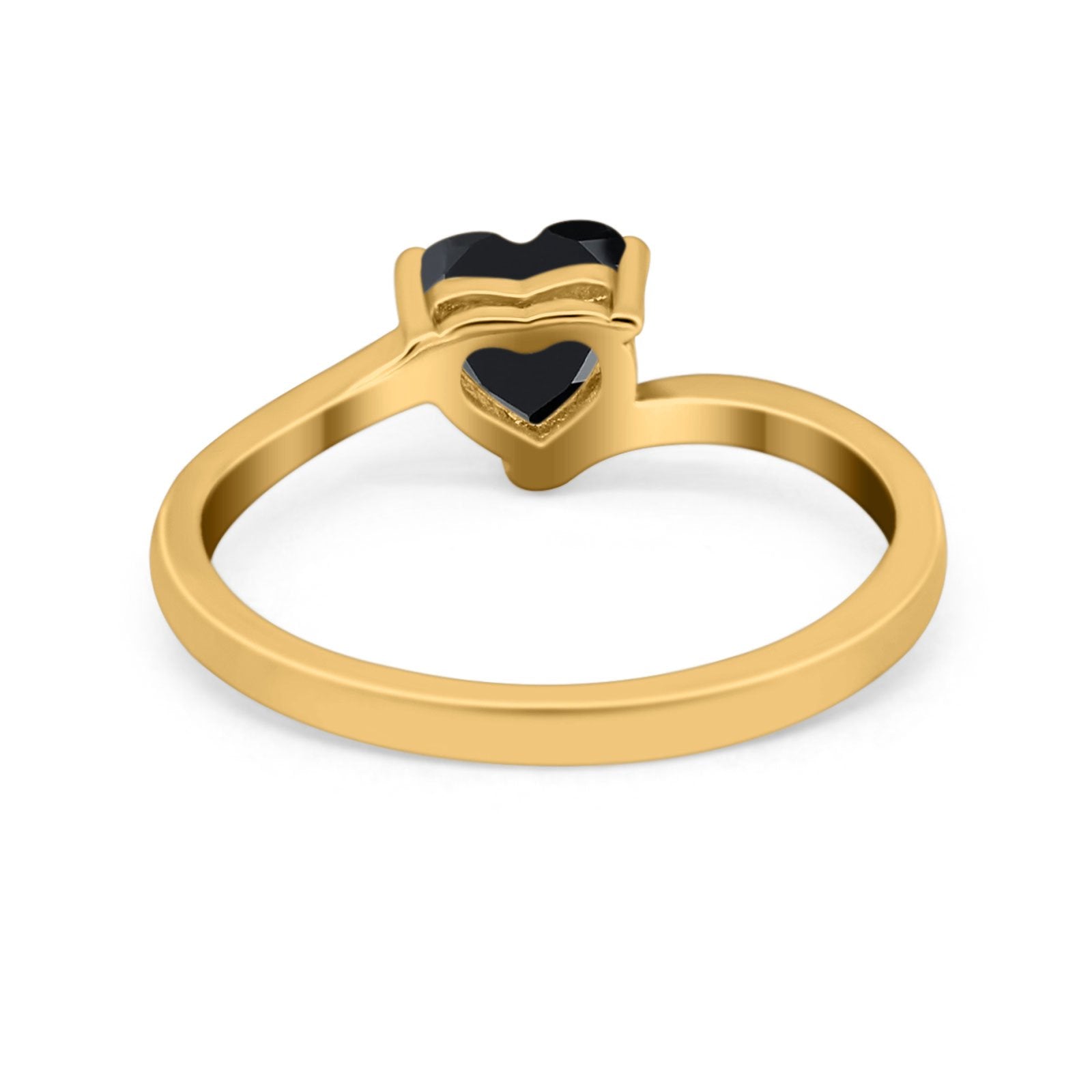 Swirl Wedding Heart Promise Ring Simulated Cubic Zirconia 925 Sterling Silver