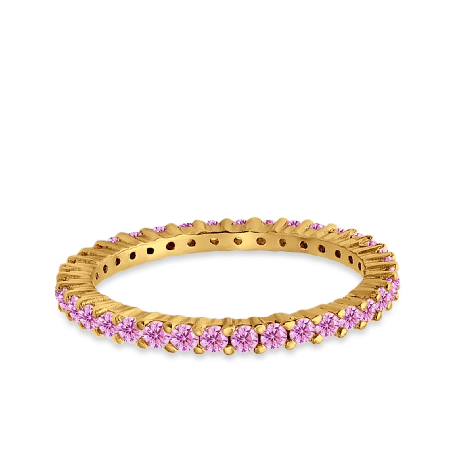 Full Eternity Wedding Band Round Simulated CZ Ring 925 Sterling Silver