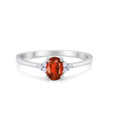 Art Deco Oval Engagement Ring Cubic Zirconia 925 Sterling Silver