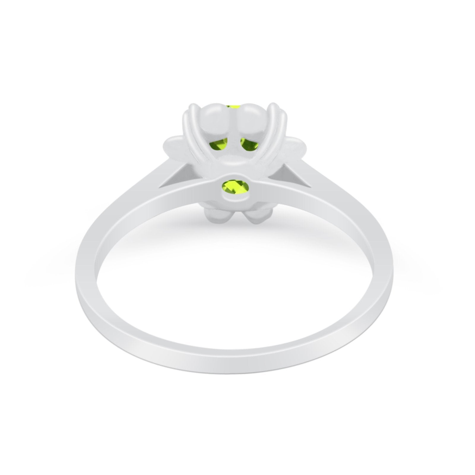 Vintage Style Engagement Ring Simulated Cubic Zirconia 925 Sterling Silver