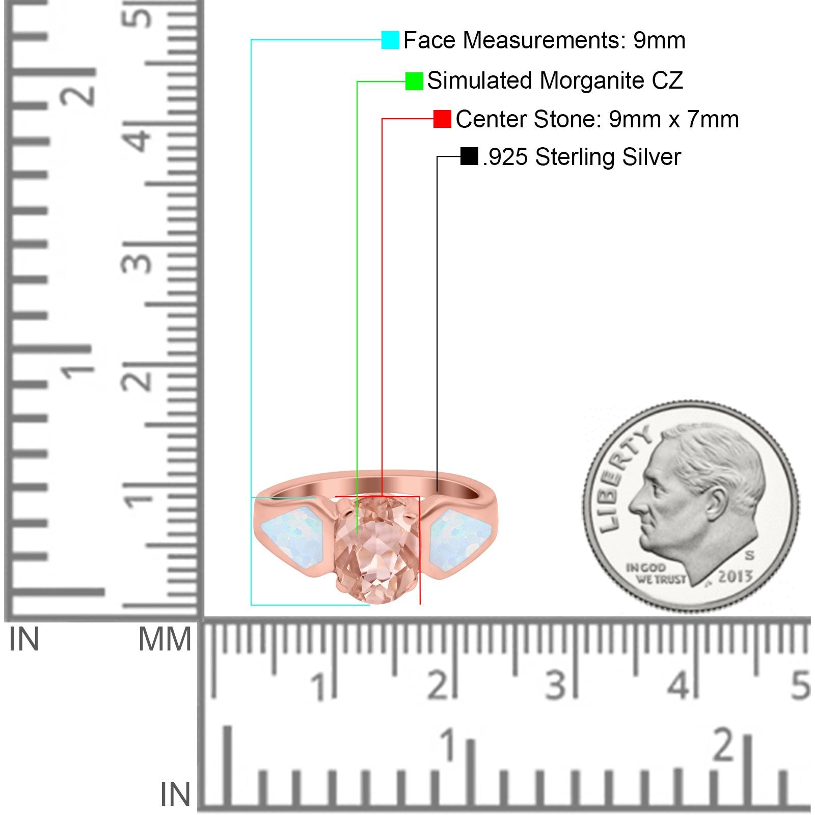 Three Stone Vintage Style Oval Art Deco Created White Opal Wedding Engagement Ring Simulated Cubic Zirconia 925 Sterling Silver