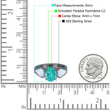 Three Stone Vintage Style Oval Art Deco Created White Opal Wedding Engagement Ring Simulated Cubic Zirconia 925 Sterling Silver