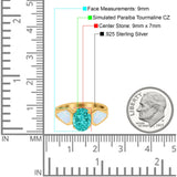 Three Stone Vintage Style Oval Art Deco Created White Opal Wedding Engagement Ring Simulated Cubic Zirconia 925 Sterling Silver