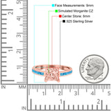 Solitaire Accent Fashion Ring Princess Cut Simulated Cubic Zirconia Created Opal 925 Sterling Silver
