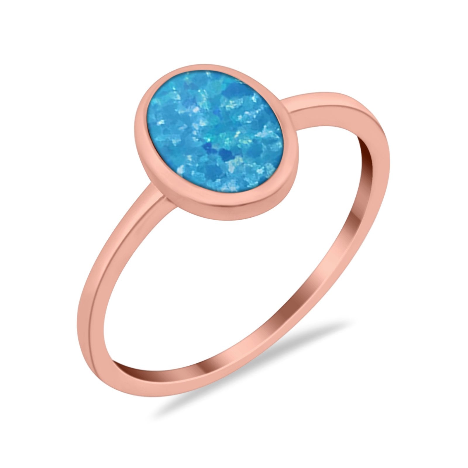 Solitaire Oval Thumb Ring Simulated Cubic Zirconia Stone 925 Sterling Silver