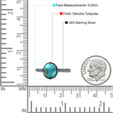 Petite Dainty Oxidized Thumb Ring Round Lab Opal Ring Solid 925 Sterling Silver