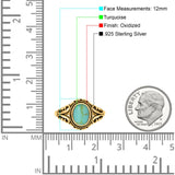 Filigree Vintage Style Oval Lab Opal Ring Solid Oxidized 925 Sterling Silver