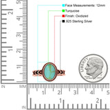 Petite Dainty Cross Vintage Style Lab Opal Ring Solid Oval Oxidized 925 Sterling Silver