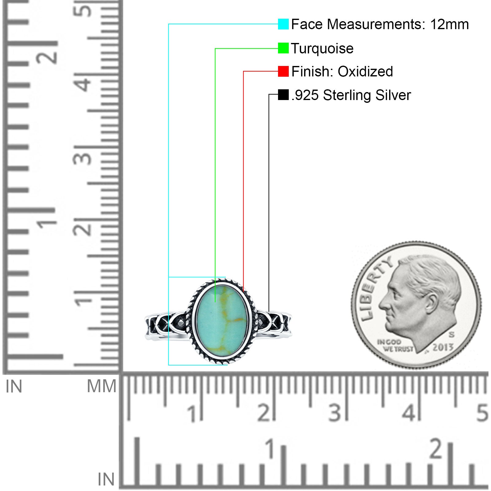 Petite Dainty Cross Vintage Style Lab Opal Ring Solid Oval Oxidized 925 Sterling Silver