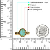 Petite Dainty Cross Vintage Style Lab Opal Ring Solid Oval Oxidized 925 Sterling Silver