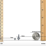 Fleur de Lis Jewelry Matching Set Pendant Drop Dangle Earring 925 Sterling Silver