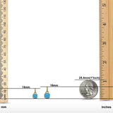 Jewelry Matching Set Pendant Earring Round Simulated Cubic Zirconia 925 Sterling Silver