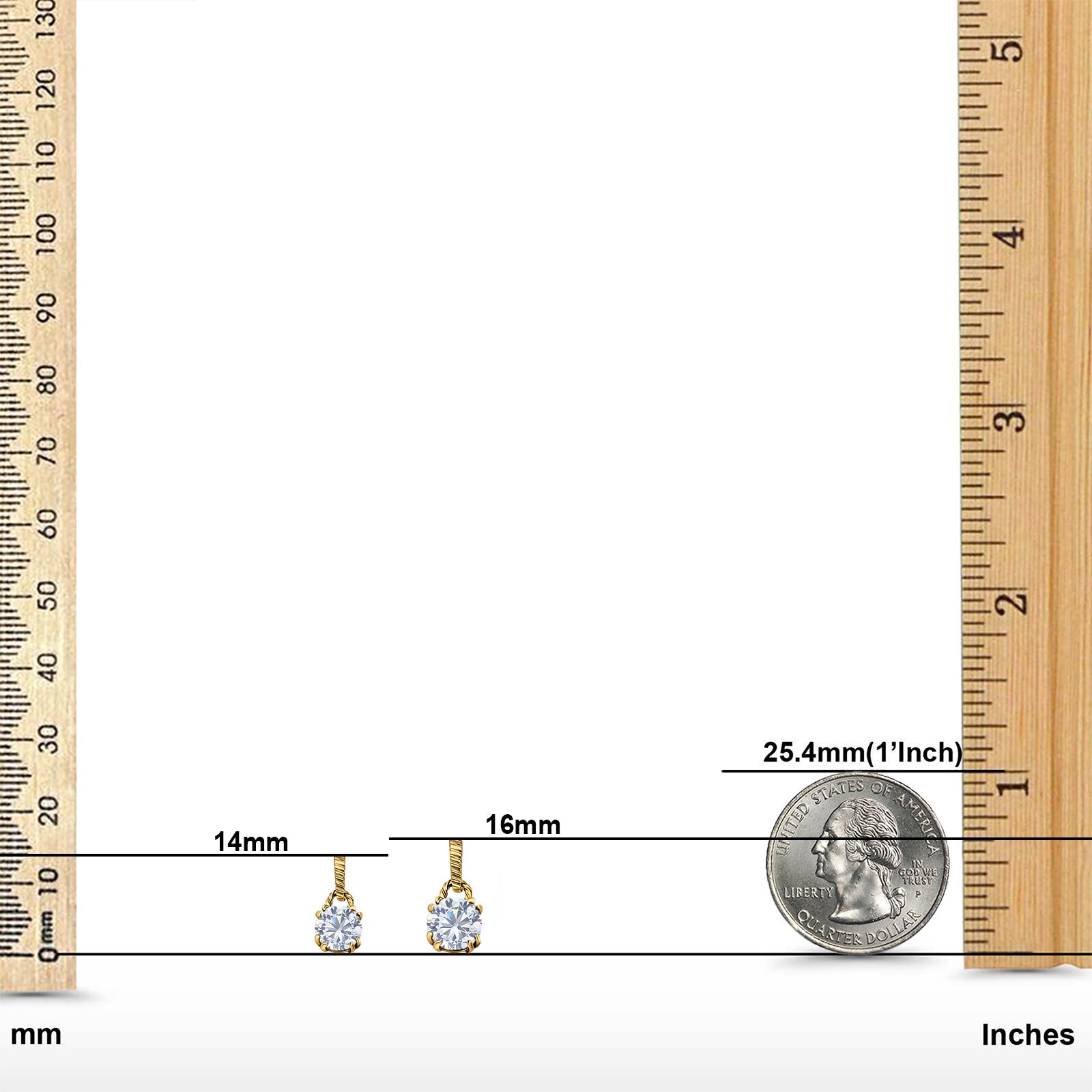 Jewelry Matching Set Pendant Earring Round Simulated Cubic Zirconia 925 Sterling Silver