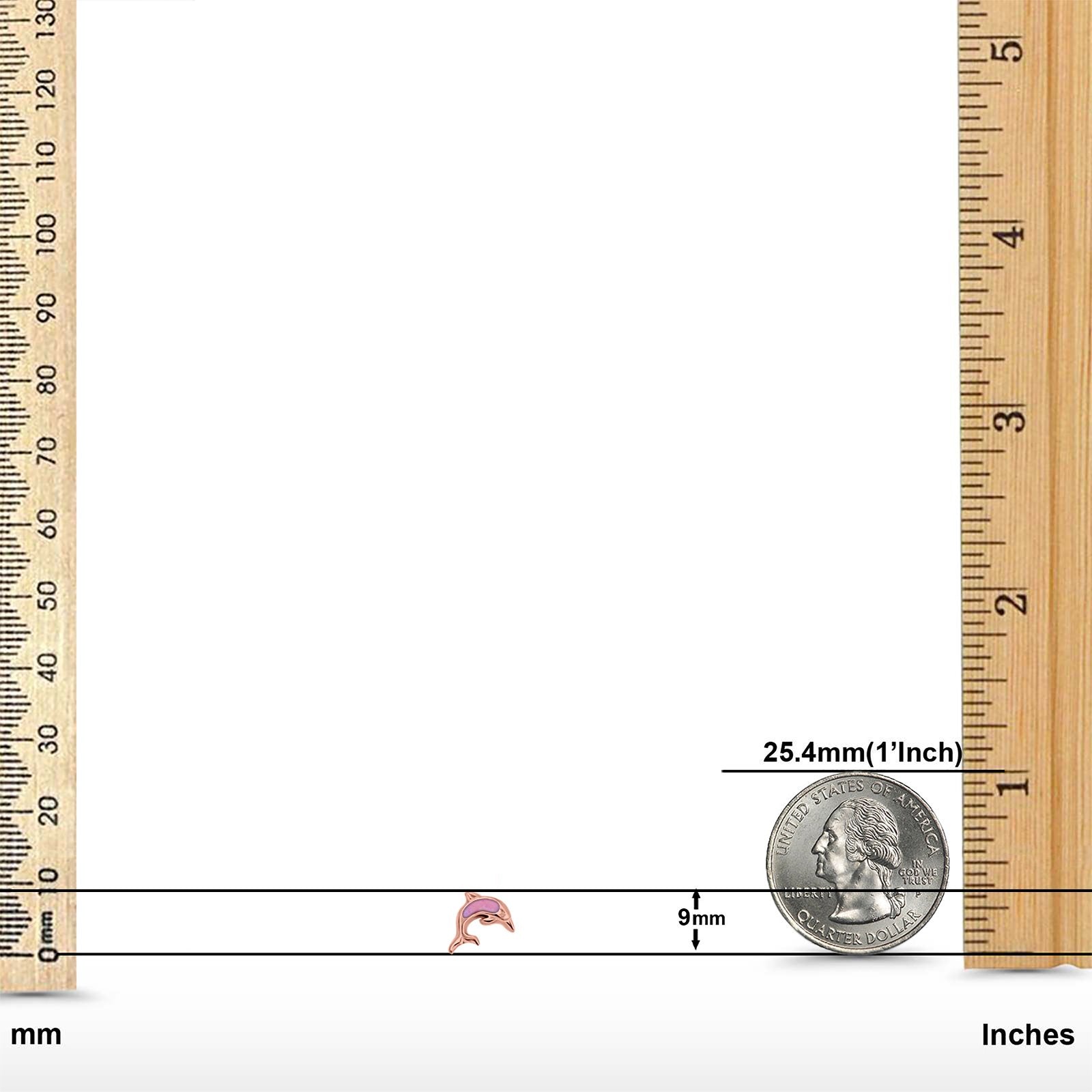 Dolphin Stud Earrings Lab Created Opal 925 Sterling Silver