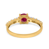 Petite Dainty Engagement Ring Round Simulated Cubic Zirconia 925 Sterling Silver